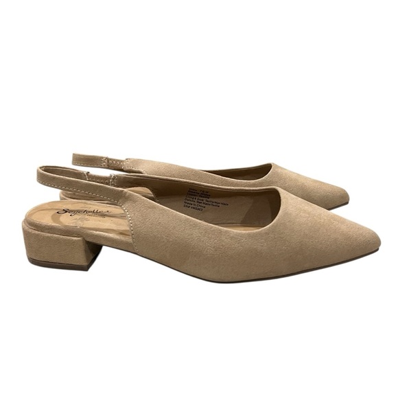 Seychelle’s 7.5 Tan Suede Slingback Pointed Flats - Picture 3 of 9